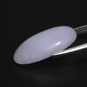 12.14캐럿 천연 라벤더 비취, 타원형 컷, 불투명체