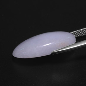 11.40캐럿 천연 라벤더 비취, 타원형 컷, 불투명체