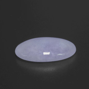 9.27캐럿 천연 라벤더 경옥, 타원형 컷, 19.4×11.3 mm, 불투명체