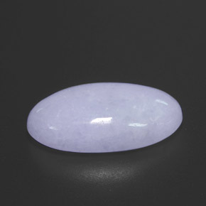 12.12캐럿 천연 라벤더 경옥, 타원형 컷, 19.5×11.5 mm, 불투명체