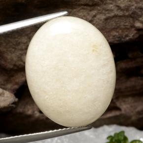 9.73캐럿 천연 하얀색 비취, 타원형 컷, 투명한