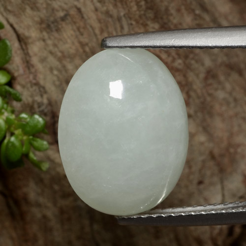 8.73캐럿 천연 다색 비취, 타원형 컷, 투명한