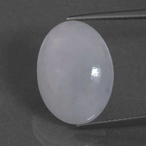 11.27캐럿 천연 라벤더 경옥, 타원형 컷, 17.7×13 mm, 투명한