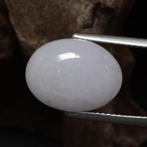 8.66캐럿 천연 라벤더 경옥, 타원형 컷, 15×11.4 mm, 투명한