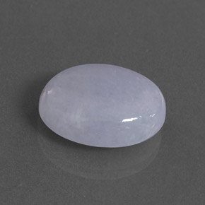 16.47캐럿 천연 라벤더 경옥, 타원형 컷, 18.4×14.6 mm, 불투명체