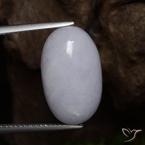 12.39ct 자연스러운 회색 비취, 타원형, 불투명체