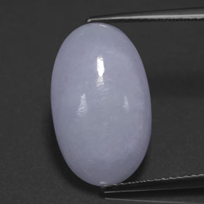 11.61캐럿 천연 라벤더 경옥, 타원형 컷, 18.6×11.3 mm, 불투명체