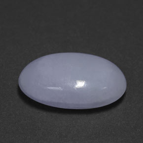 11.61캐럿 천연 라벤더 경옥, 타원형 컷, 18.6×11.3 mm, 불투명체