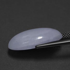 11.61캐럿 천연 라벤더 경옥, 타원형 컷, 18.6×11.3 mm, 불투명체