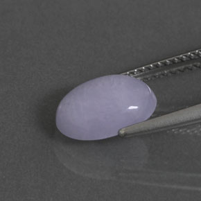 2.33캐럿 천연 라벤더 경옥, 타원형 컷, 10.3×7.1 mm, 불투명체