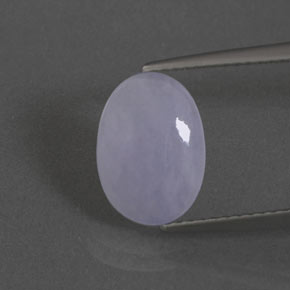 2.17캐럿 천연 라벤더 경옥, 타원형 컷, 11.7×8.4 mm, 투명한