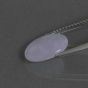 2.17캐럿 천연 라벤더 경옥, 타원형 컷, 11.7×8.4 mm, 투명한
