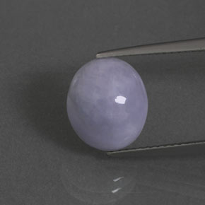 5.09캐럿 천연 라벤더 비취, 타원형 컷, 불투명체