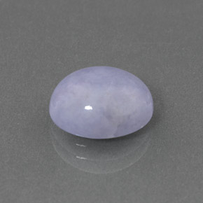 4.96캐럿 천연 라벤더 경옥, 타원형 컷, 11.4×9.1 mm, 불투명체