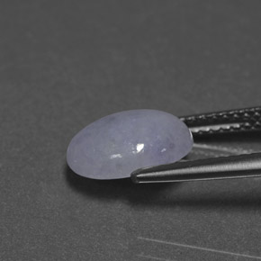 2.84캐럿 천연 라벤더 비취, 타원형 컷, 불투명체