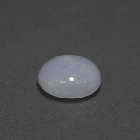 3.51캐럿 천연 라벤더 경옥, 타원형 컷, 10.5×8.7 mm, 불투명체