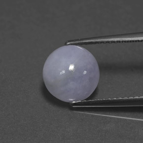 3.06캐럿 천연 라벤더 비취, 라운드 컷, 불투명체