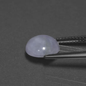 3.06캐럿 천연 라벤더 비취, 라운드 컷, 불투명체