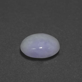 2.55캐럿 천연 라벤더 경옥, 타원형 컷, 10×8 mm, 불투명체