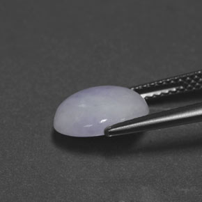 2.55캐럿 천연 라벤더 경옥, 타원형 컷, 10×8 mm, 불투명체