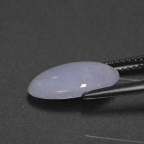 3.51캐럿 천연 라벤더 비취, 타원형 컷, 불투명체