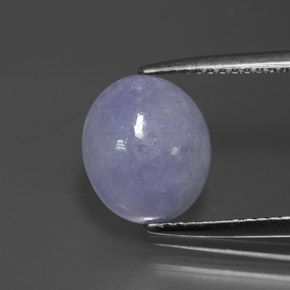 3.19캐럿 천연 라벤더 비취, 타원형 컷, 불투명체