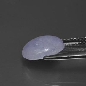 3.19캐럿 천연 라벤더 비취, 타원형 컷, 불투명체
