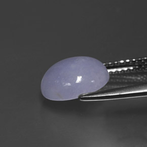 2.90캐럿 천연 라벤더 경옥, 타원형 컷, 9.7×7.9 mm, 불투명체