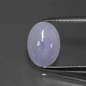 1.99캐럿 천연 라벤더 경옥, 타원형 컷, 10.6×7.7 mm, 불투명체