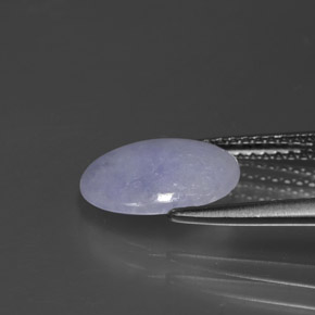 1.99캐럿 천연 라벤더 경옥, 타원형 컷, 10.6×7.7 mm, 불투명체
