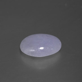 2.07캐럿 천연 라벤더 경옥, 타원형 컷, 10.6×7.8 mm, 불투명체