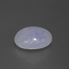 3.28캐럿 천연 라벤더 경옥, 타원형 컷, 11.2×8.1 mm, 불투명체