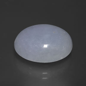 12.87캐럿 천연 라벤더 경옥, 타원형 컷, 16.2×12.5 mm, 불투명체