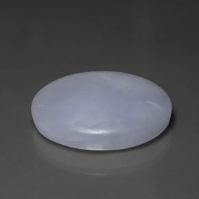 53.76캐럿 천연 라벤더 경옥, 타원형 컷, 29.2×23.8 mm, 불투명체