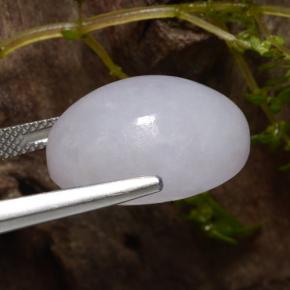 22.29캐럿 천연 회색 비취, 타원형 컷, 투명한