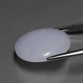 13.72캐럿 천연 라벤더 비취, 라운드 컷, 투명한