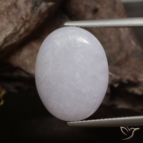 12.78ct 자연스러운 미디엄 그레이 비취, 타원형, 불투명체