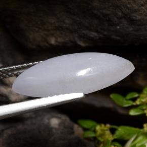 5.21캐럿 천연 미디엄 그레이 경옥, 마퀴즈, 18.2×7.7 mm, 투명한