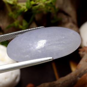 28.17캐럿 천연 라이트 바이올렛 비취, 타원형 컷, 투명한