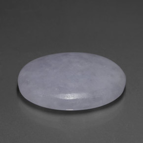 20.64캐럿 천연 라벤더 경옥, 타원형 컷, 23.1×18.3 mm, 투명한