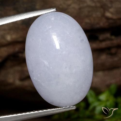 13.06캐럿 천연 라이트 바이올렛 비취, 타원형 컷, 투명한