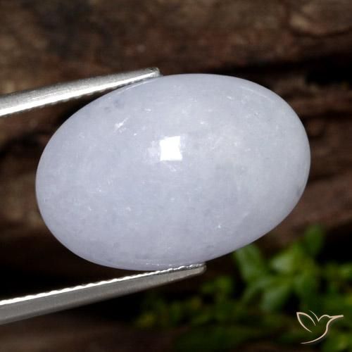 13.06캐럿 천연 라이트 바이올렛 비취, 타원형 컷, 투명한