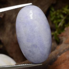 23.85캐럿 천연 라이트 바이올렛 비취, 타원형 컷, 불투명체