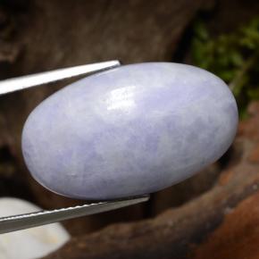 23.85캐럿 천연 라이트 바이올렛 비취, 타원형 컷, 불투명체