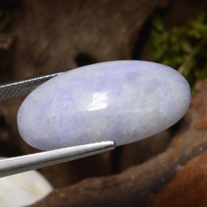 23.85캐럿 천연 라이트 바이올렛 비취, 타원형 컷, 불투명체