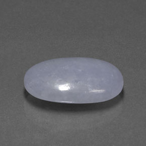 17.68캐럿 천연 라벤더 경옥, 타원형 컷, 21.6×14.5 mm, 투명한