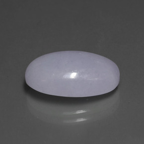 8.65캐럿 천연 라벤더 경옥, 타원형 컷, 16.3×10.3 mm, 불투명체