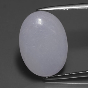 7.81캐럿 천연 라벤더 비취, 타원형 컷, 투명한