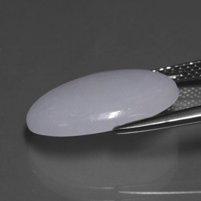 7.81캐럿 천연 라벤더 비취, 타원형 컷, 투명한