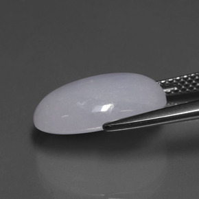 7.79캐럿 천연 라벤더 비취, 타원형 컷, 투명한